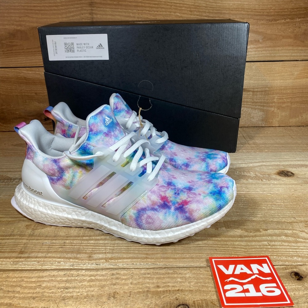 Adidas UltraBoost Women's 4.0 DNA: Tie Dye Rose White: Running Shoes: GZ7098